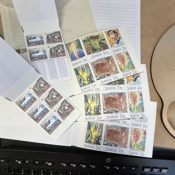 Other - Vintage Collectible Swedish Postage Stamps Collection